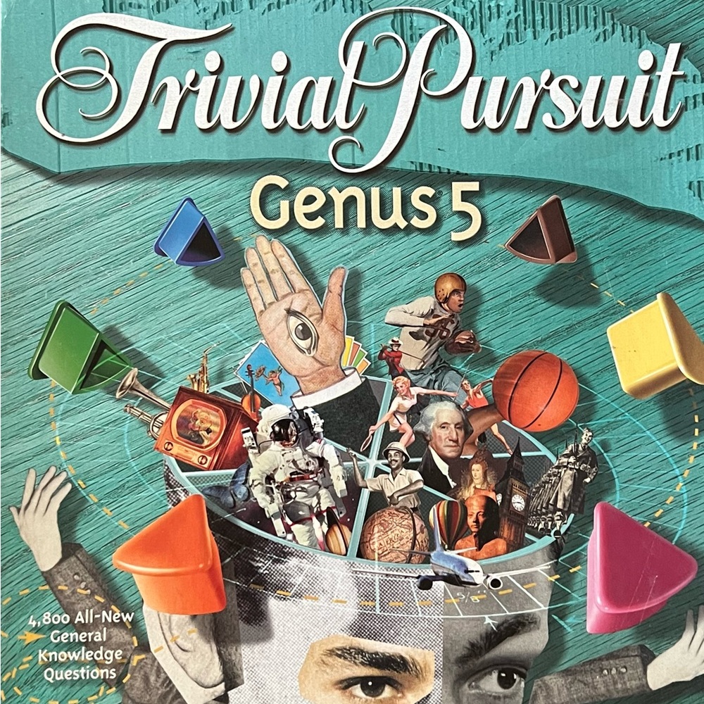 Hasbro Trivial Pursuit Genus 5 board game designed for hours of family fun!